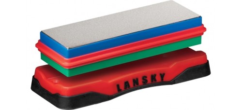 Lansky Double Sided Diamond Benchstone Med/Fine Sharpener